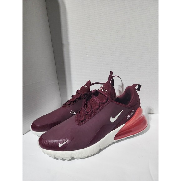 Nike Air Max 270 Golf, Dark Beetroot/Pink Salt | Size 11.5 Men\'s CK6483-600 main image 9